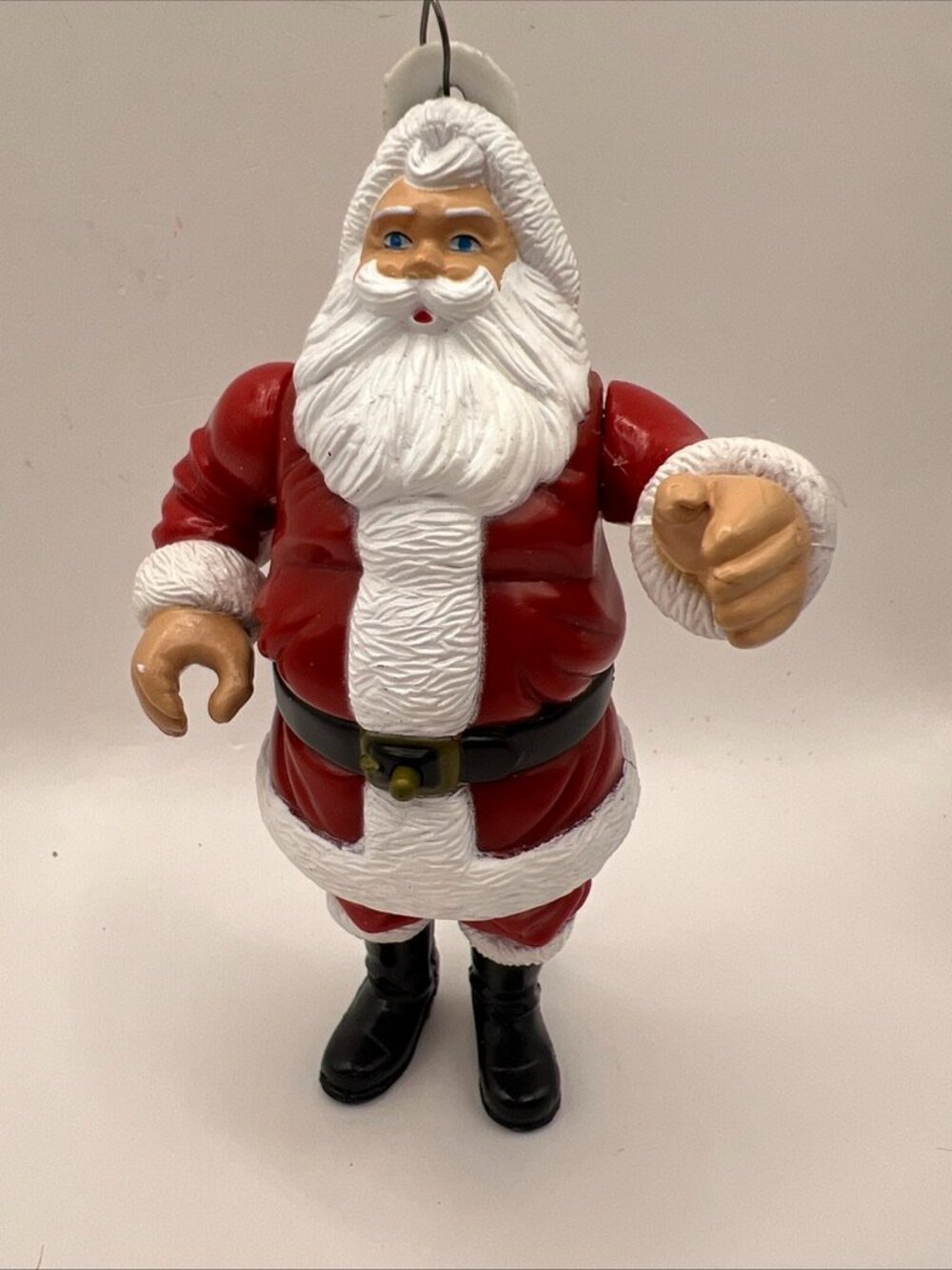 WORKS 1994 Santa's Action World Kurt Adler Talking Santa Christmas Ornament 5.5"